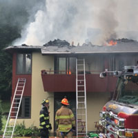 fire scene at Fellowship Community
