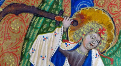 Raphael, Archangel Michael, detail