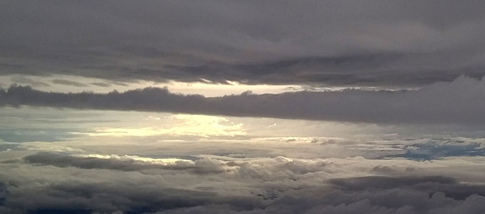 Clouds viewed from an airplane